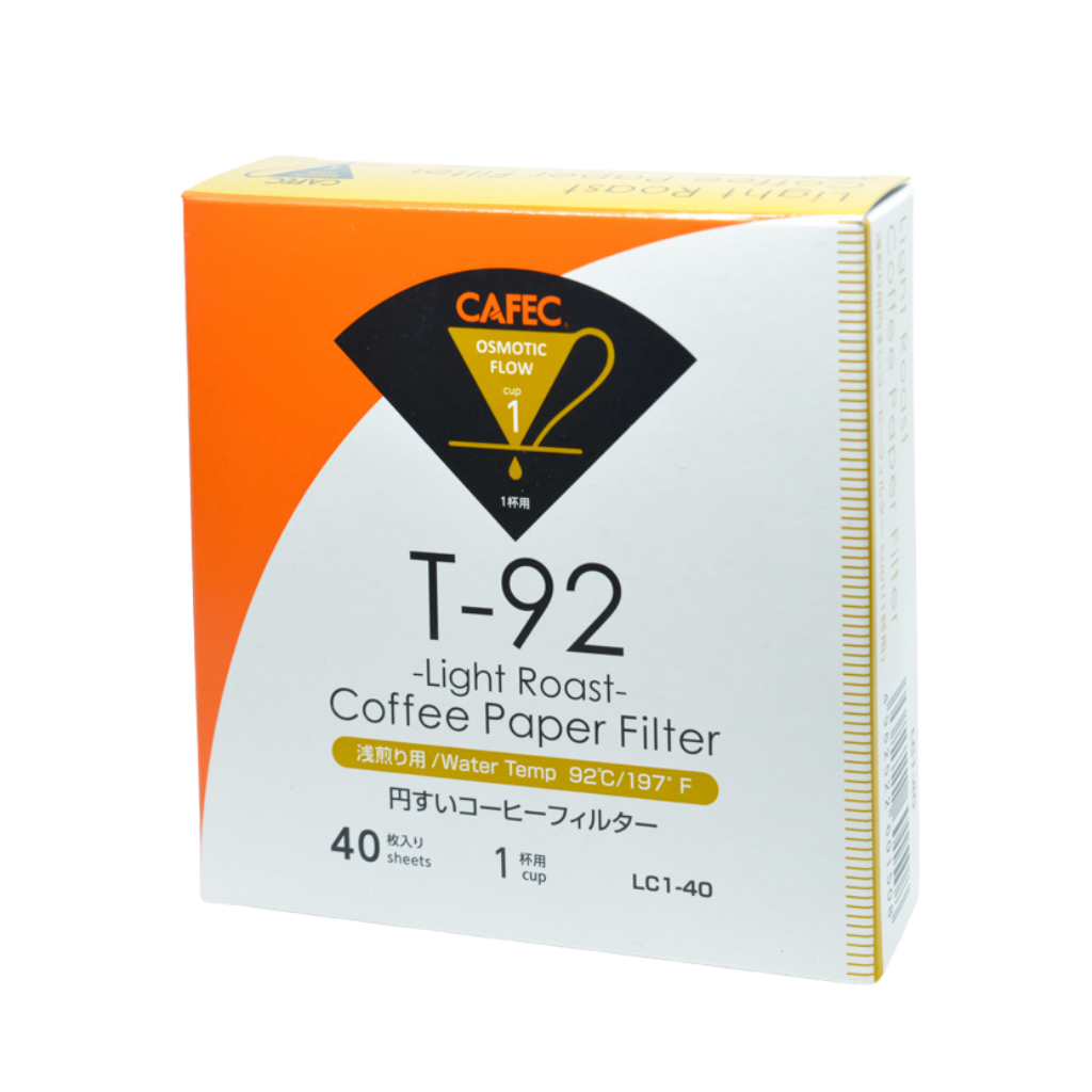 Cafec 1 Cup Light Roast Filter Paper 40 Pack