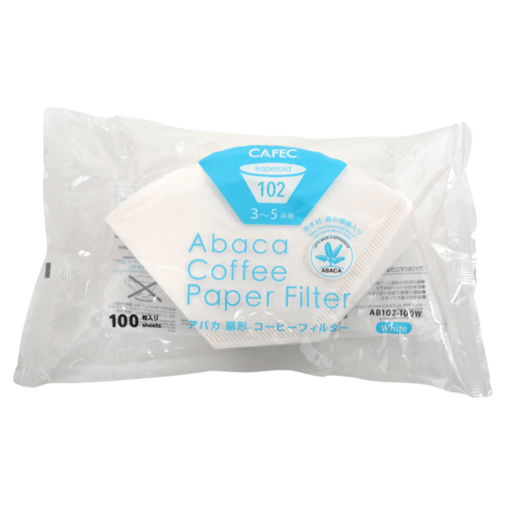 Cafec 3-5 Cup Abaca Trapezoid Filter Paper 100 Pack
