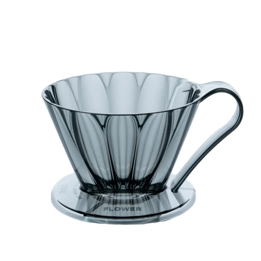Cafec 102 Black Flower Oval Dripper