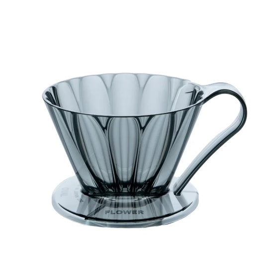 Cafec 102 Black Flower Oval Dripper