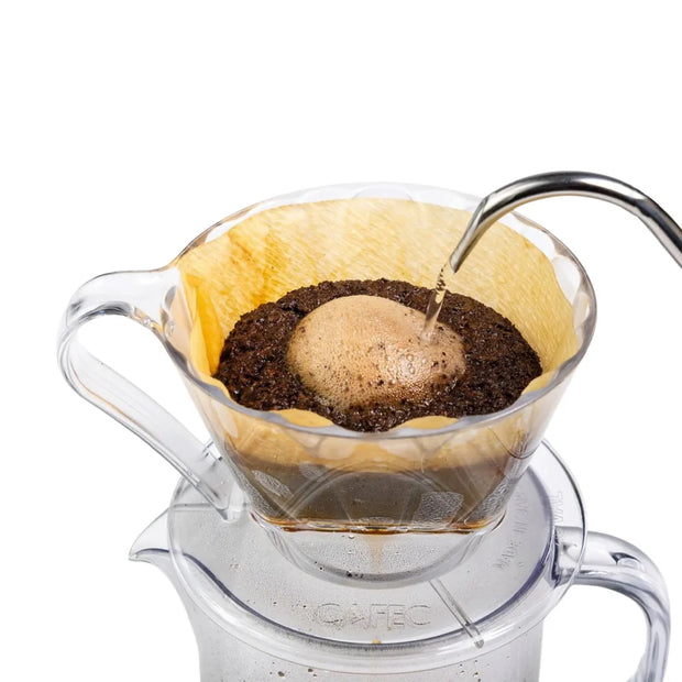 Cafec 102 Clear Flower Oval Dripper