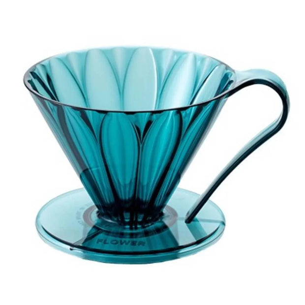 Cafec 2 Cup Flower Dripper Blue-Green