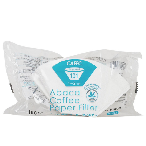 Cafec 1-2 Cup Abaca Trapezoid Filter Paper 100 Pack