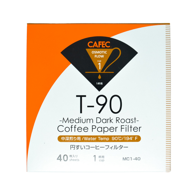 Cafec 1 Cup Medium Roast Filter Paper 40 Pack