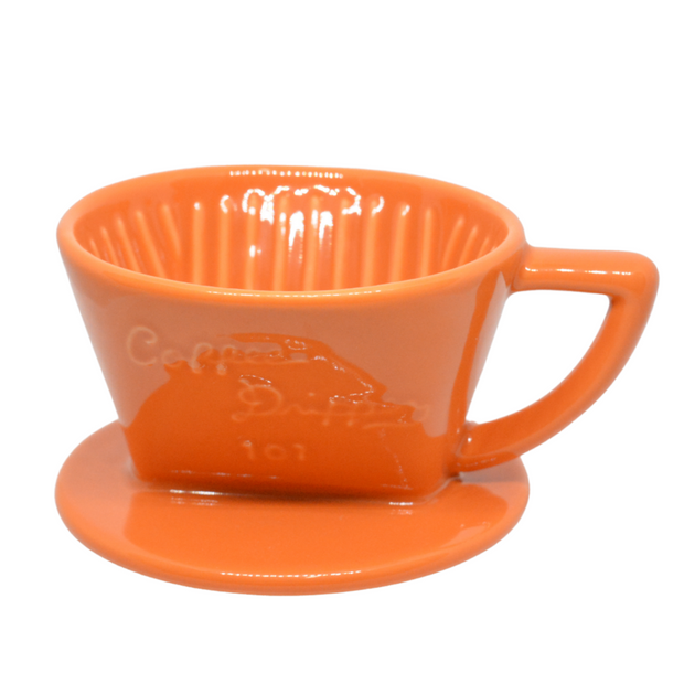 Cafec 1-2 Cup Orange Trapezoid Dripper
