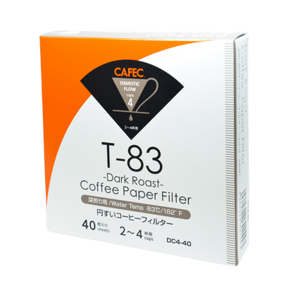 Cafec 2 Cup Dark Roast Filter Paper 40 Pack