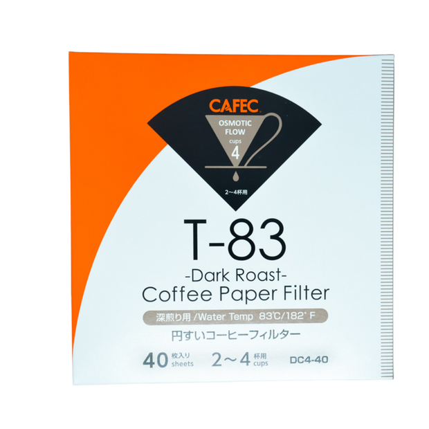 Cafec 2 Cup Dark Roast Filter Paper 40 Pack