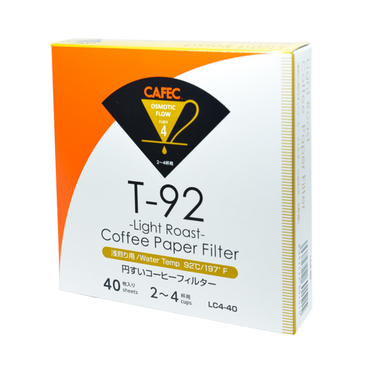 Cafec 2 Cup Light Roast Filter Paper 40 Pack