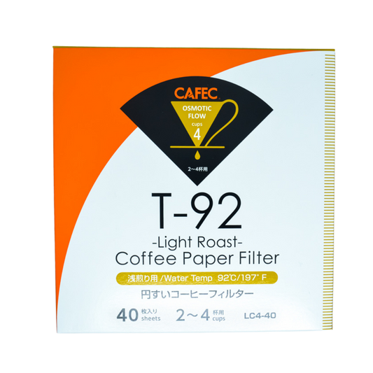 Cafec 2 Cup Light Roast Filter Paper 40 Pack