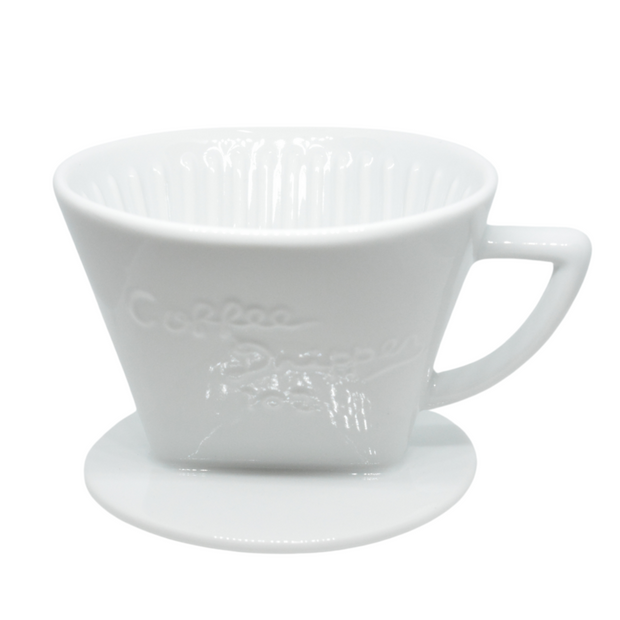 Cafec 3-5 Cup White Trapezoid Dripper
