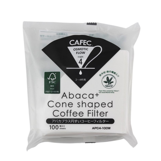 Cafec 2 Cup Abaca Plus Filter Paper 100 Pack