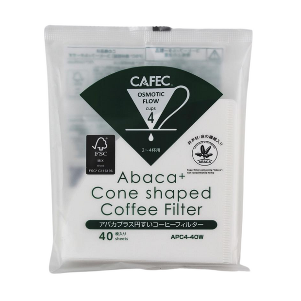 Cafec 2 Cup Abaca Plus Filter Paper 40 Pack