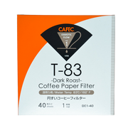 Cafec 1 Cup Dark Roast Filter Paper 40 Pack